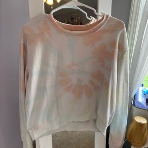 Women’s tie dye cropped long sleeve